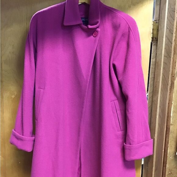 Jackets & Blazers - J.G. hook ladies 6 pink wool long coat